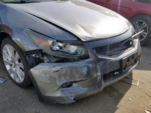 1HGCS228X8A018244 - 2008 HONDA ACCORD EXL GRAY photo 9