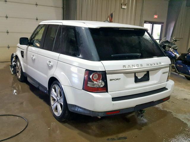 SALSK2D44CA746681 - 2012 LAND ROVER RANGE ROVE WHITE photo 3