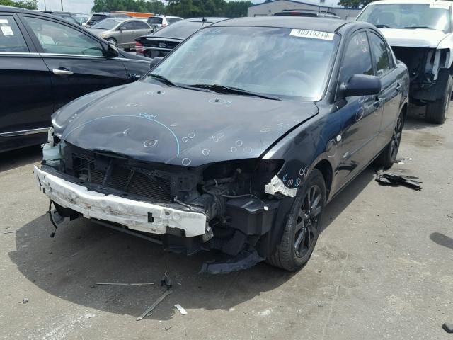 JM1BK124571610408 - 2007 MAZDA 3 S BLACK photo 2