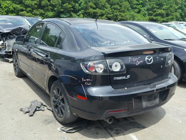 JM1BK124571610408 - 2007 MAZDA 3 S BLACK photo 3