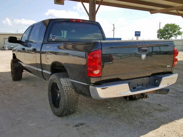 3D7KR29C17G700340 - 2007 DODGE RAM 2500 BLACK photo 3