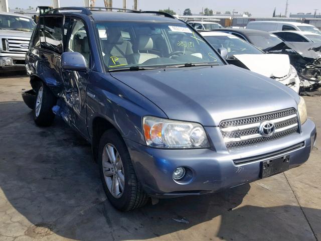 JTEEW21A370039923 - 2007 TOYOTA HIGHLANDER BLUE photo 1