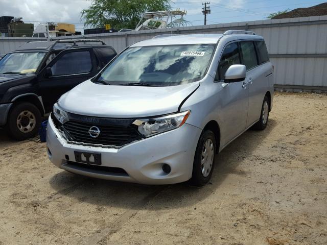 JN8AE2KP2E9100328 - 2014 NISSAN QUEST S GRAY photo 2