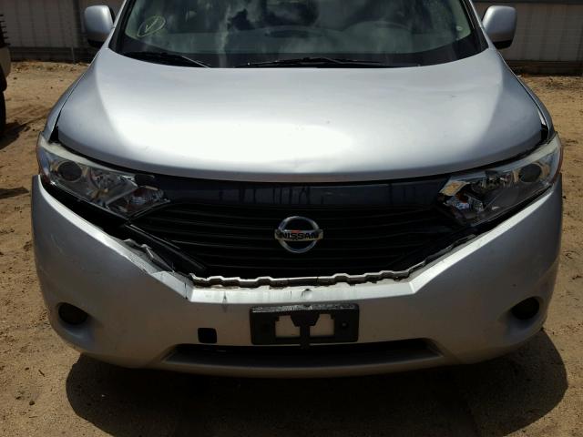 JN8AE2KP2E9100328 - 2014 NISSAN QUEST S GRAY photo 9