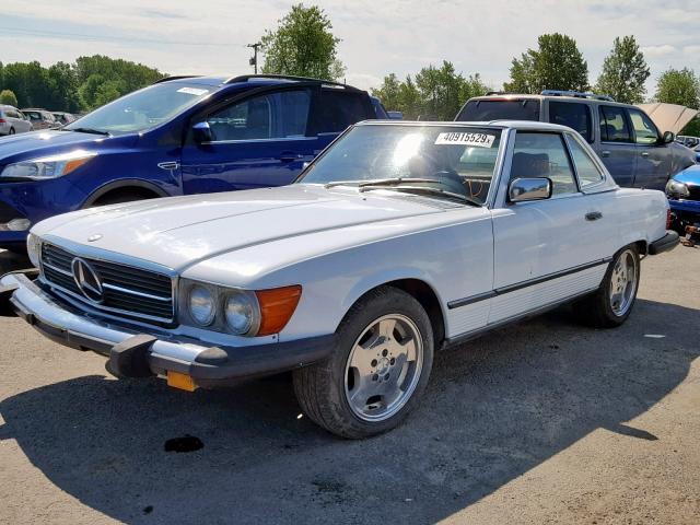 WDBBA48D3KA101727 - 1989 MERCEDES-BENZ 560 SL WHITE photo 2