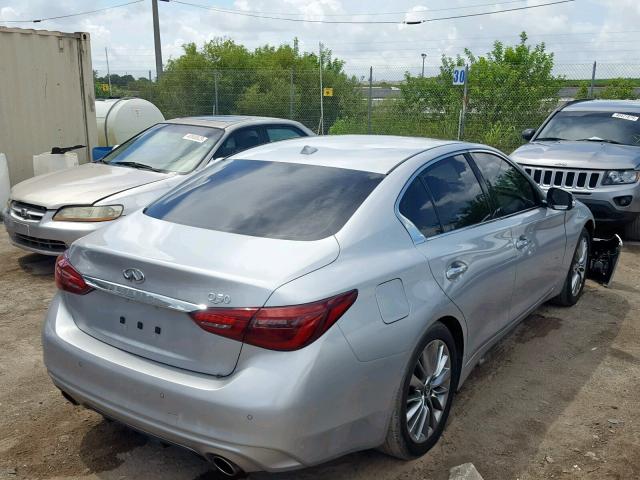 JN1CV7AP1JM240755 - 2018 INFINITI Q50 PURE SILVER photo 4