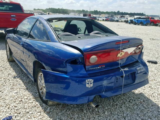 1G1JH12F647175556 - 2004 CHEVROLET CAVALIER L BLUE photo 3