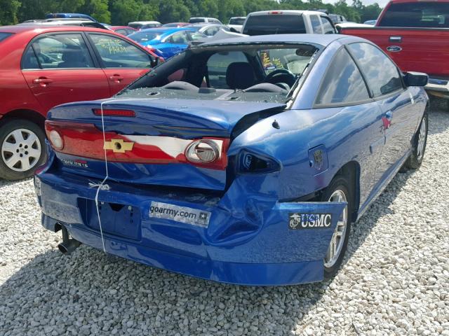 1G1JH12F647175556 - 2004 CHEVROLET CAVALIER L BLUE photo 4