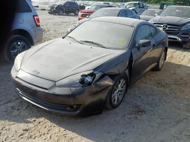 KMHHM66D48U294913 - 2008 HYUNDAI TIBURON GS BLACK photo 2