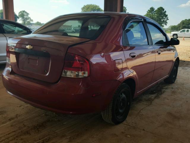 KL1TD52625B304465 - 2005 CHEVROLET AVEO BASE Qırmızı foto 4
