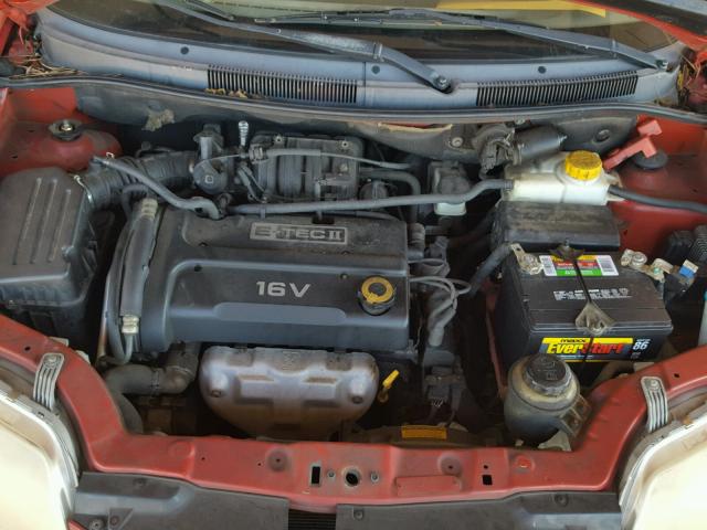 KL1TD52625B304465 - 2005 CHEVROLET AVEO BASE Qırmızı foto 7