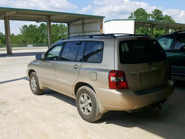 JTEGD21A640104015 - 2004 TOYOTA HIGHLANDER GOLD photo 3