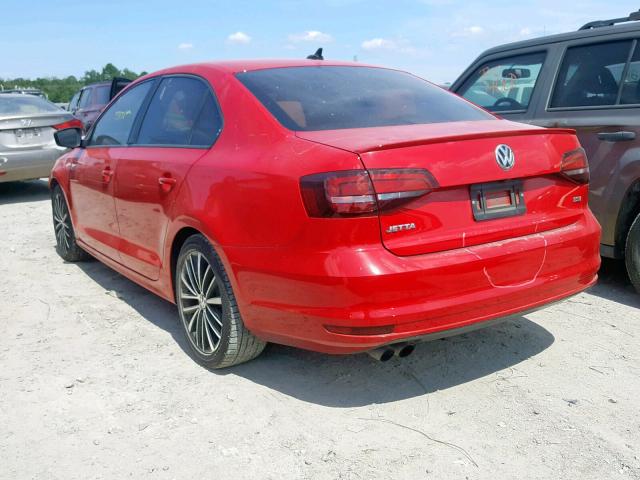 3VWD17AJ0GM273281 - 2016 VOLKSWAGEN JETTA SPOR RED photo 3