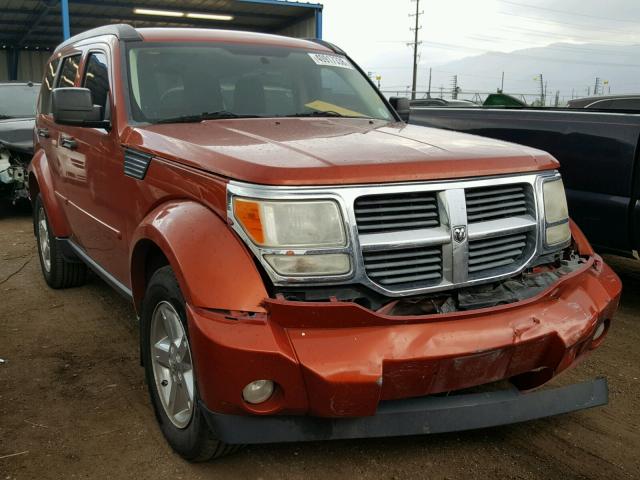 1D8GU28K58W230373 - 2008 DODGE NITRO SXT ORANGE photo 1