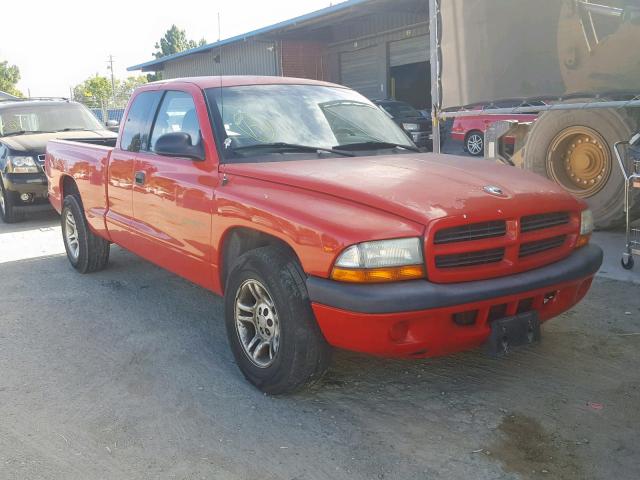 1B7GL22X11S233502 - 2001 DODGE DAKOTA RED photo 1