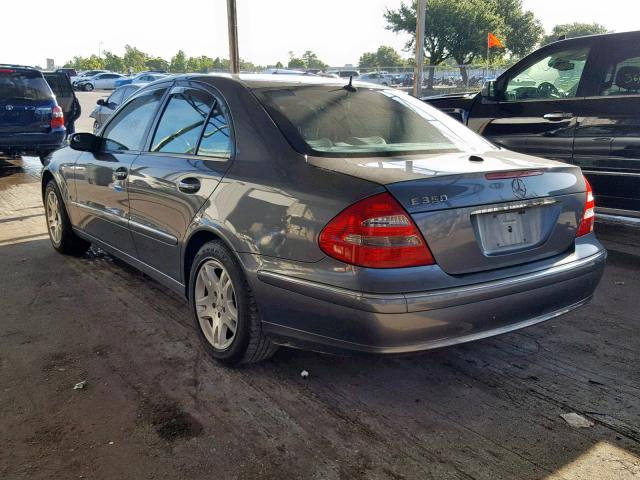 WDBUF56J66A797126 - 2006 MERCEDES-BENZ E 350 GRAY photo 3