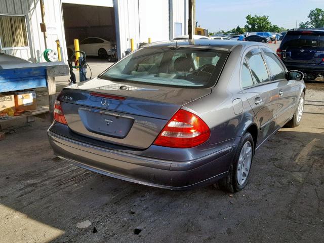 WDBUF56J66A797126 - 2006 MERCEDES-BENZ E 350 GRAY photo 4