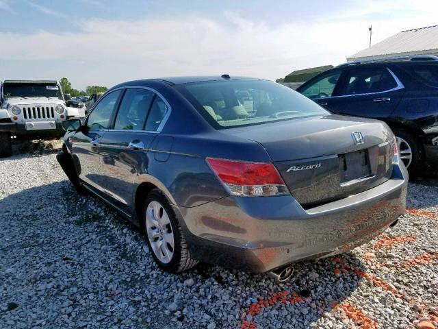 1HGCP3F86AA023643 - 2010 HONDA ACCORD EXL GRAY photo 3