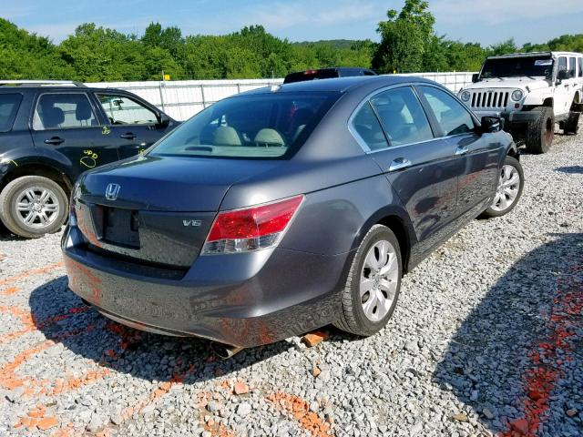 1HGCP3F86AA023643 - 2010 HONDA ACCORD EXL GRAY photo 4