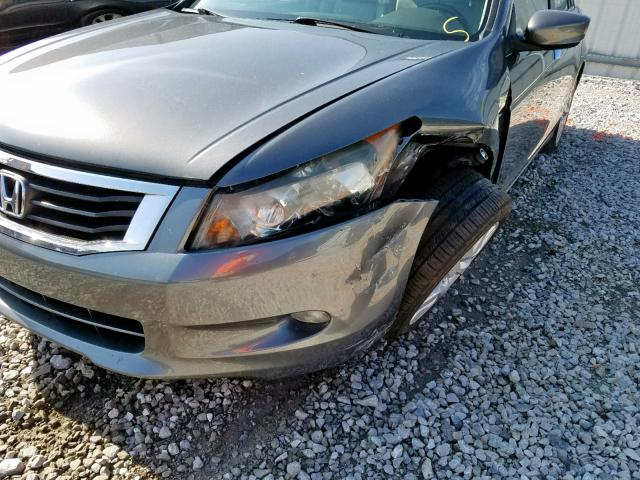 1HGCP3F86AA023643 - 2010 HONDA ACCORD EXL GRAY photo 9