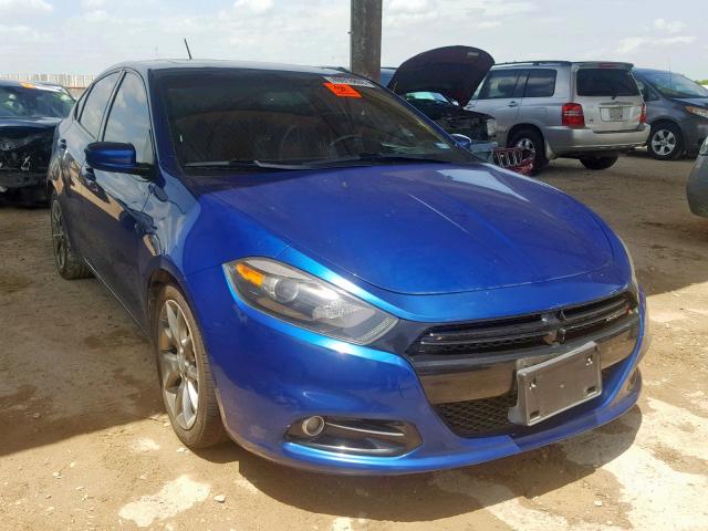 1C3CDFBB1ED677419 - 2014 DODGE DART SXT BLUE photo 1