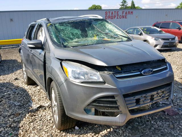 1FMCU9J99EUC28352 - 2014 FORD ESCAPE TIT GRAY photo 1