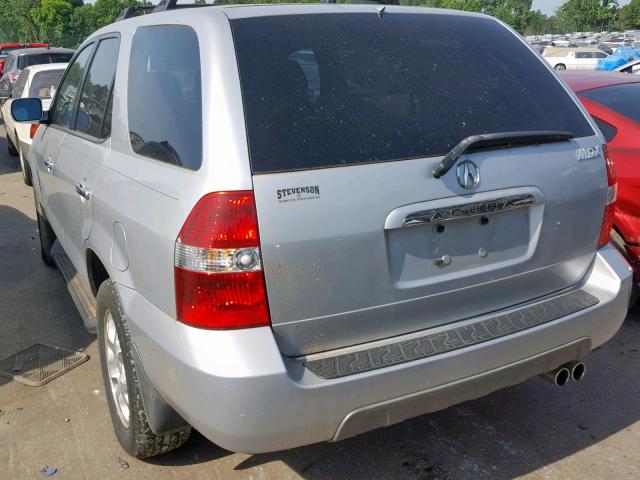 2HNYD18652H535310 - 2002 ACURA MDX TOURIN SILVER photo 3