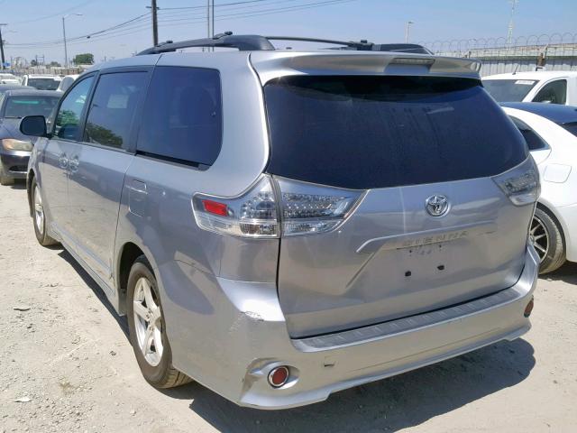 5TDXK3DCXCS191054 - 2012 TOYOTA SIENNA SPO SILVER photo 3