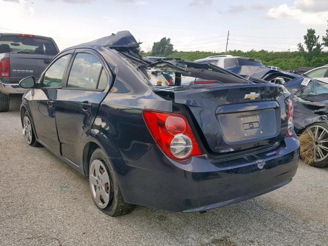 1G1JA5SH5D4196025 - 2013 CHEVROLET SONIC LS BLACK photo 3