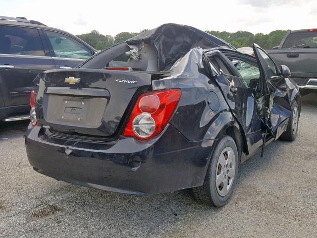 1G1JA5SH5D4196025 - 2013 CHEVROLET SONIC LS BLACK photo 4
