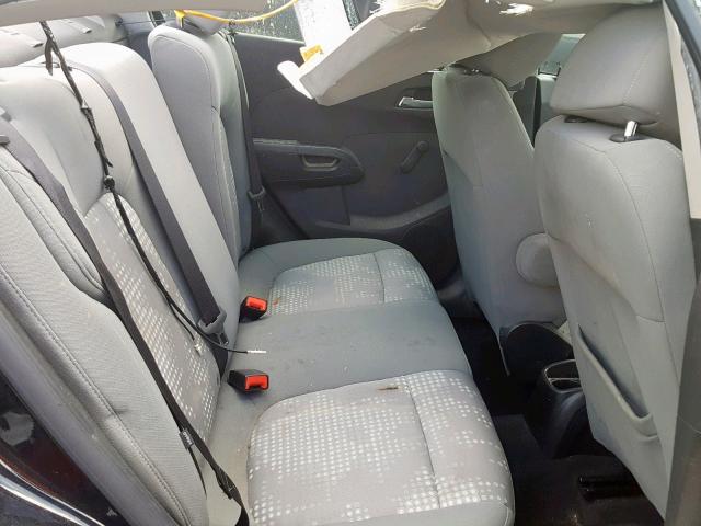 1G1JA5SH5D4196025 - 2013 CHEVROLET SONIC LS BLACK photo 6