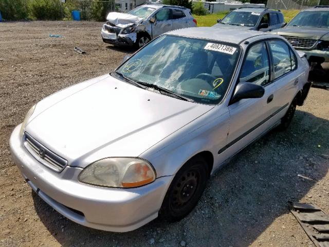 2HGEJ6521VH522365 - 1997 HONDA CIVIC DX SILVER photo 2