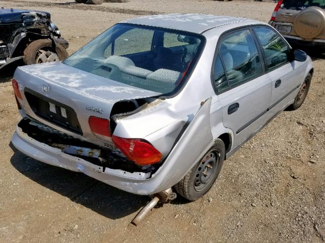 2HGEJ6521VH522365 - 1997 HONDA CIVIC DX SILVER photo 4