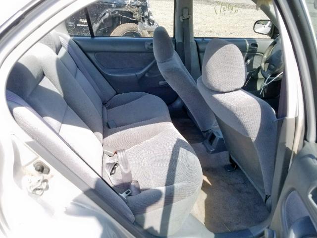 2HGEJ6521VH522365 - 1997 HONDA CIVIC DX SILVER photo 6