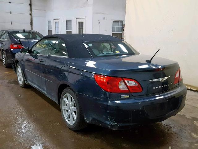 1C3LC55R38N247587 - 2008 CHRYSLER SEBRING TO BLUE photo 3