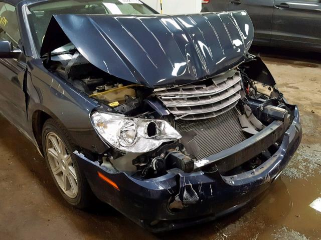 1C3LC55R38N247587 - 2008 CHRYSLER SEBRING TO BLUE photo 9