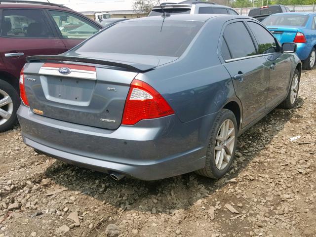 3FAHP0JG0CR106775 - 2012 FORD FUSION SEL BLUE photo 4