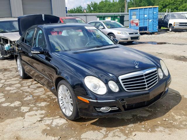 WDBUF72X37B098196 - 2007 MERCEDES-BENZ E 550 BLACK photo 1