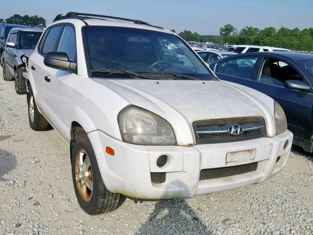 KM8JM12B56U401375 - 2006 HYUNDAI TUCSON GL WHITE photo 1