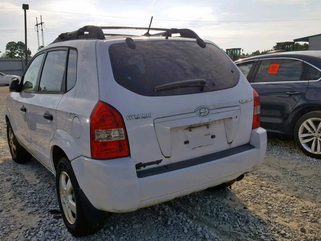 KM8JM12B56U401375 - 2006 HYUNDAI TUCSON GL WHITE photo 3