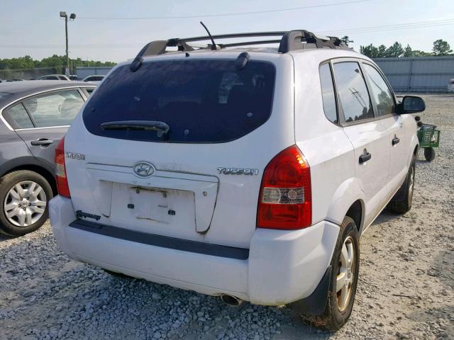 KM8JM12B56U401375 - 2006 HYUNDAI TUCSON GL WHITE photo 4