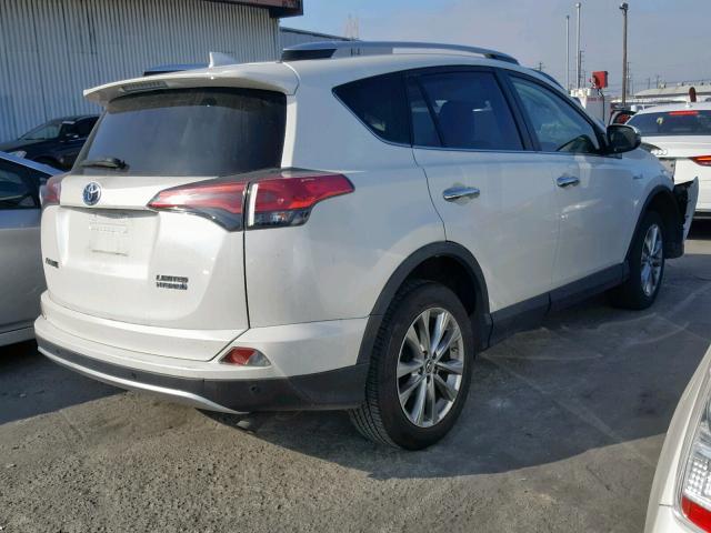 JTMDJREV7GD013077 - 2016 TOYOTA RAV4 HV LI WHITE photo 4