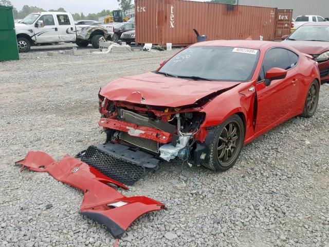 JF1ZNAA14E9703776 - 2014 TOYOTA SCION FR-S RED photo 2