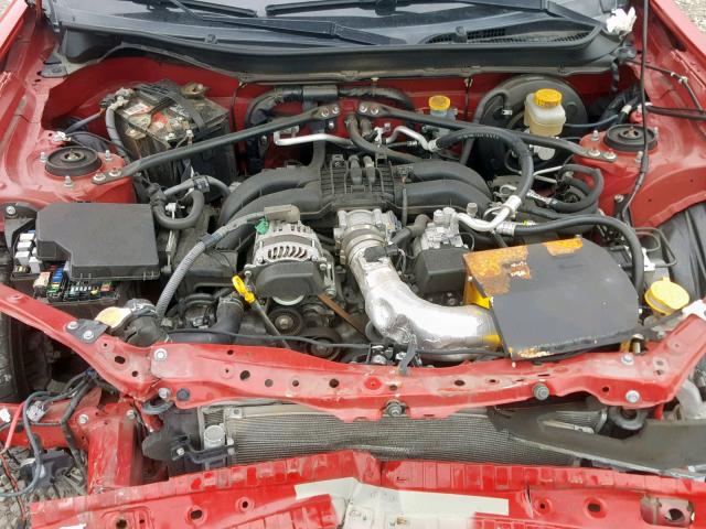 JF1ZNAA14E9703776 - 2014 TOYOTA SCION FR-S RED photo 7