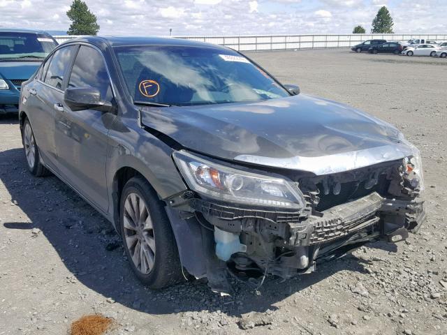 1HGCR2F8XDA064298 - 2013 HONDA ACCORD EXL GRAY photo 1