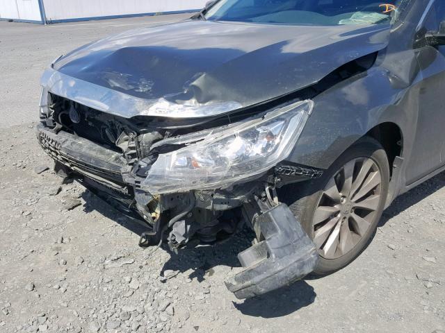 1HGCR2F8XDA064298 - 2013 HONDA ACCORD EXL GRAY photo 9