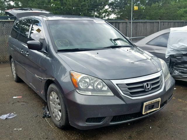 5FNRL3H28AB037547 - 2010 HONDA ODYSSEY LX GRAY photo 1