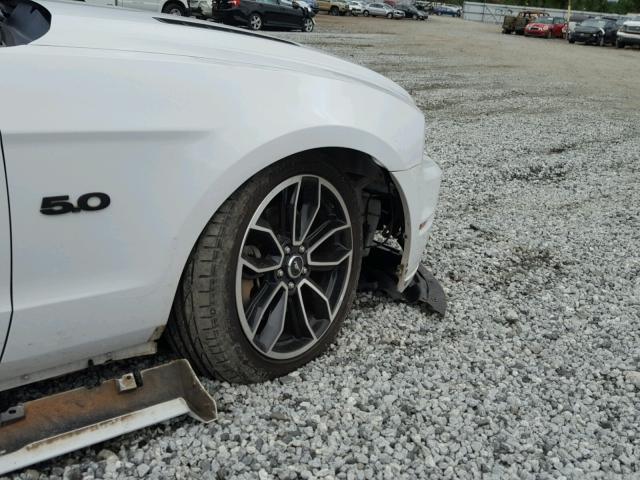 1ZVBP8CF4E5230778 - 2014 FORD MUSTANG GT WHITE photo 9