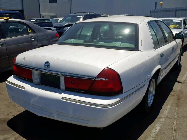 2MEFM74W71X602580 - 2001 MERCURY GRAND MARQ WHITE photo 4