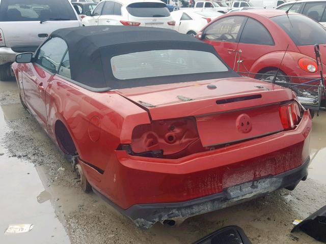 1ZVBP8FF1B5169803 - 2011 FORD MUSTANG GT RED photo 3